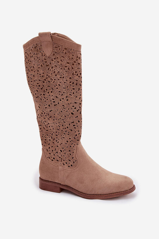Opengewerkte laarzen model 224439 Step in style