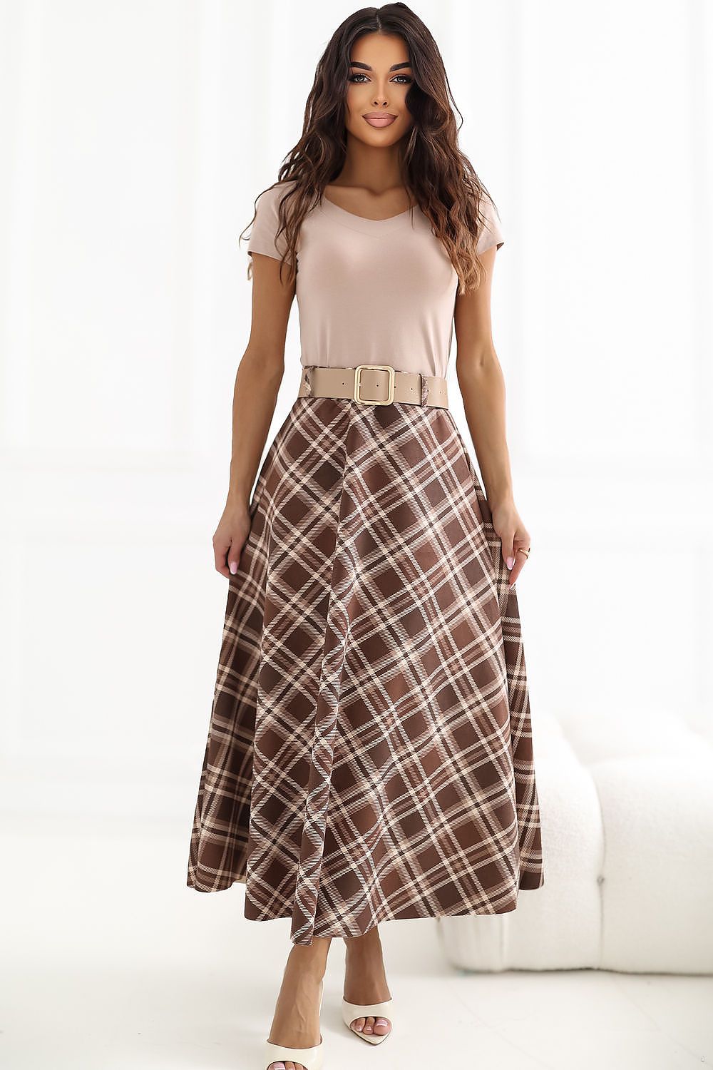 Lange rok model 226474 Italy Moda