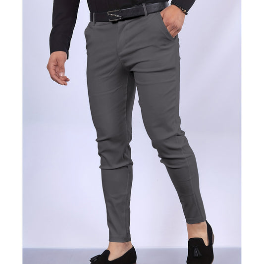 Casual Business Effen Kleur Slim-Fit Chino Poloodbroek met Zakken en Knoop Ritssluiting voor Heren & Jongens