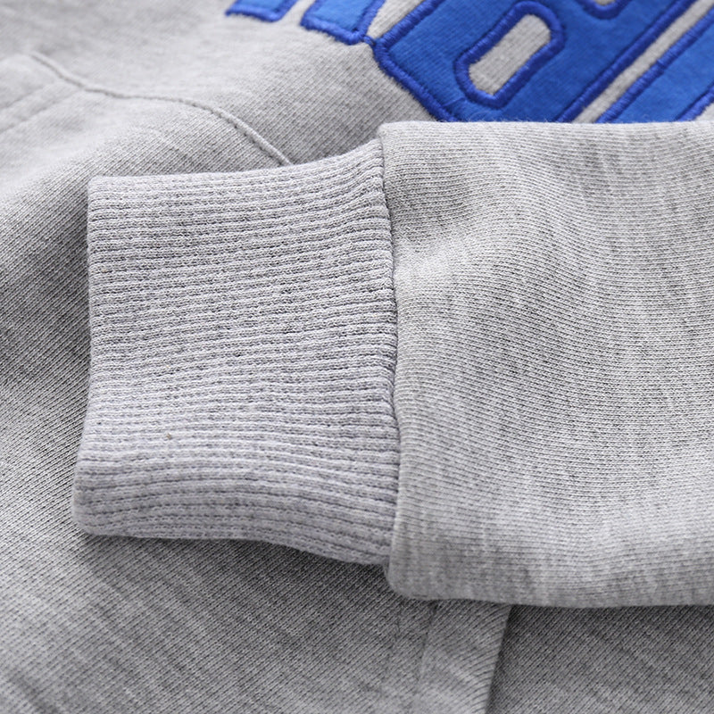 Casual Trendy Sweatshirt Geborduurde Engelse Tekst en patch voor Peuters / Kinderen