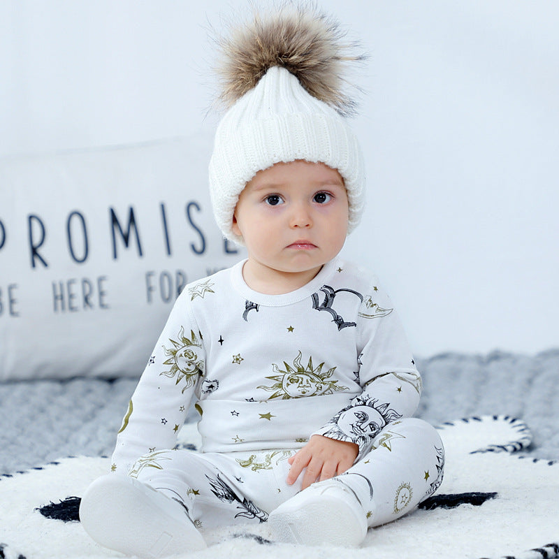 Trendy Apollo-Pak Longsleeve Shirt & Broek Outfit voor Baby's / Peuters