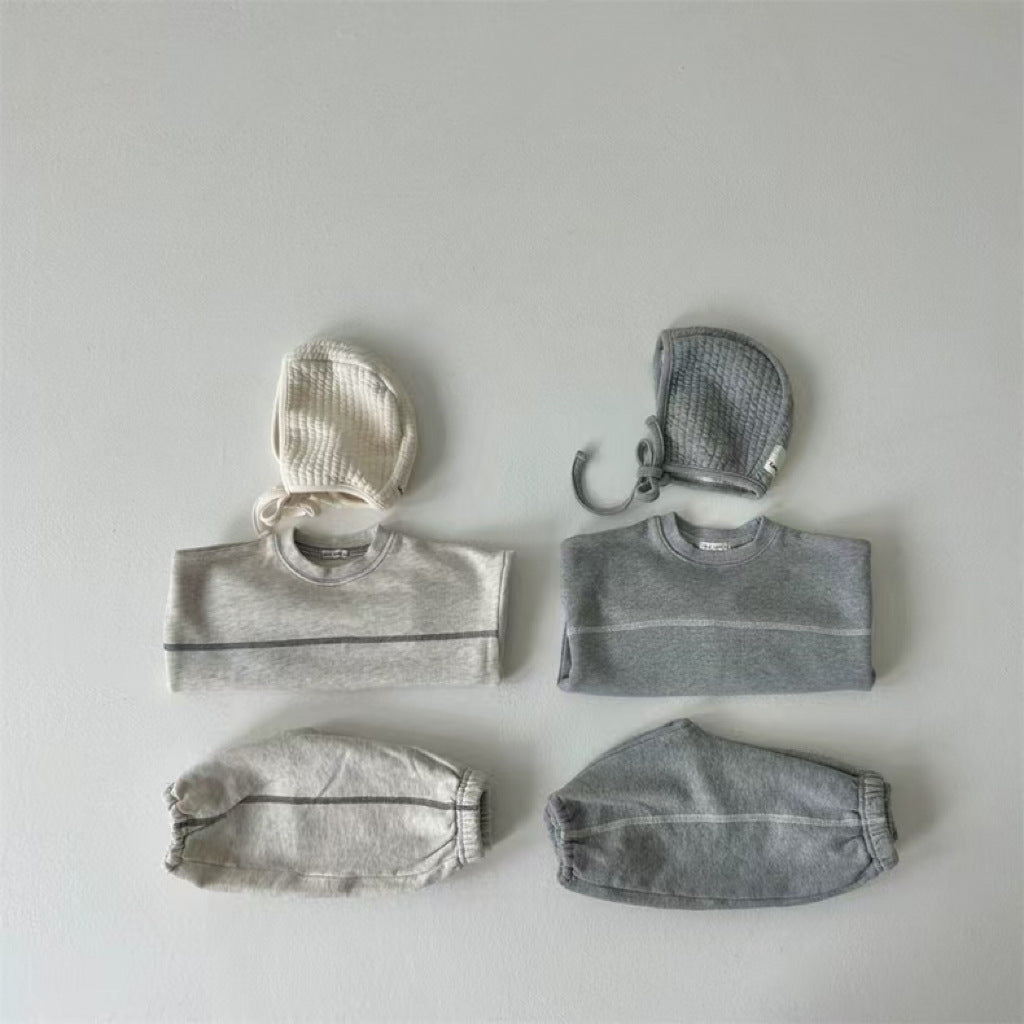 Trendy Tweedelige Jogging-outfit Sweatshirt & Joggingbroek voor Baby's/ Peuters