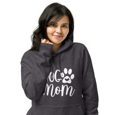 Dames Dog Mom Letter Print Hoodie