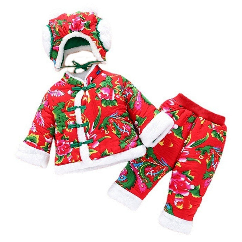 Grote Winter Bloemenjas & Dikke Winterbroek voor Meisjes