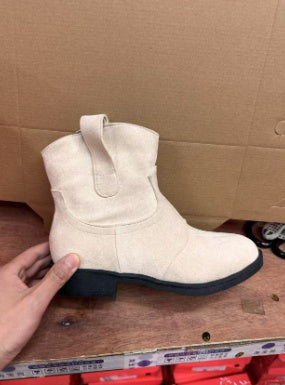 Amerikaanse Suède/PU-Leren Enkel Cowboy Laarzen met Vierkante Hak voor Dames & Plus-size