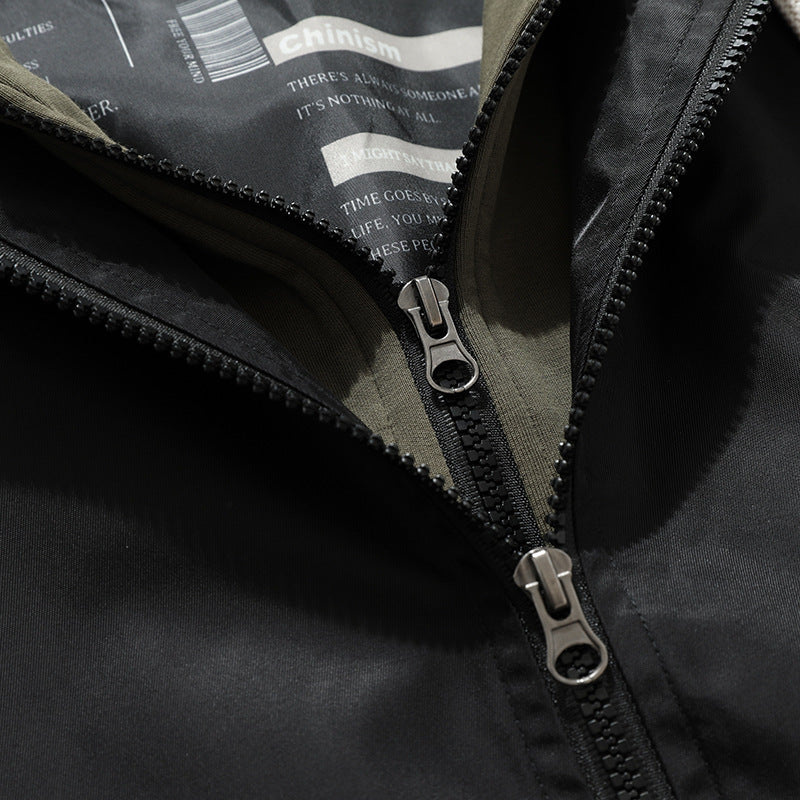 Street Style Individuele Casual Jas met Capuchon voor Heren