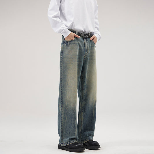 Vintage Washed Jeans in Amerikaanse stijl voor Heren/ Jongens