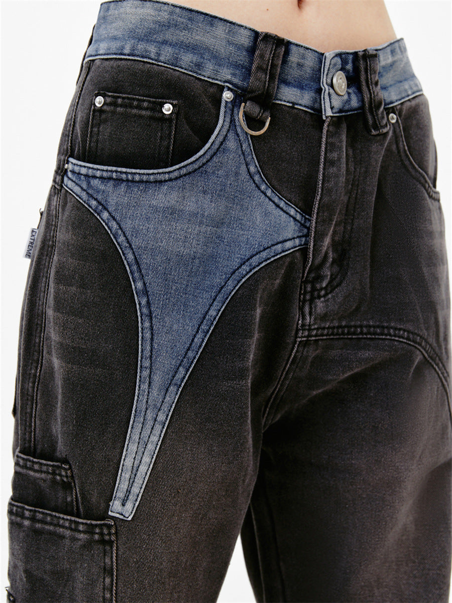 American Retro Washed Worn Jeans voor Dames & Meiden