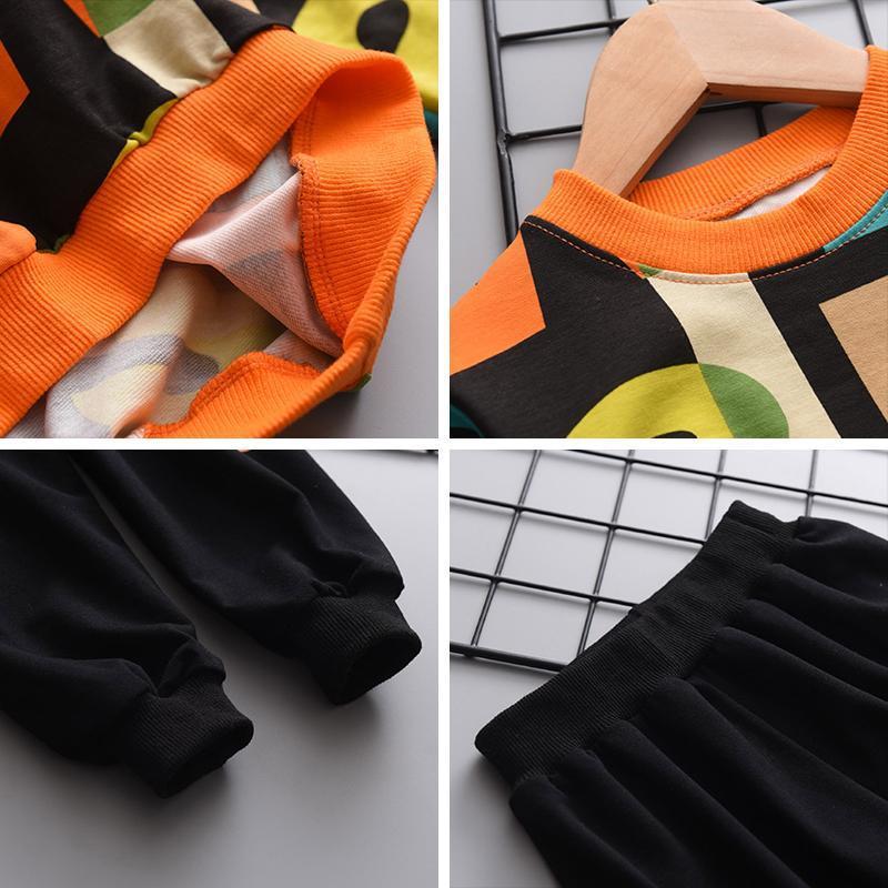 2-delige Outfit met Lettersprint Sweatshirt & Joggingbroek voor Peuters/ Kinderen