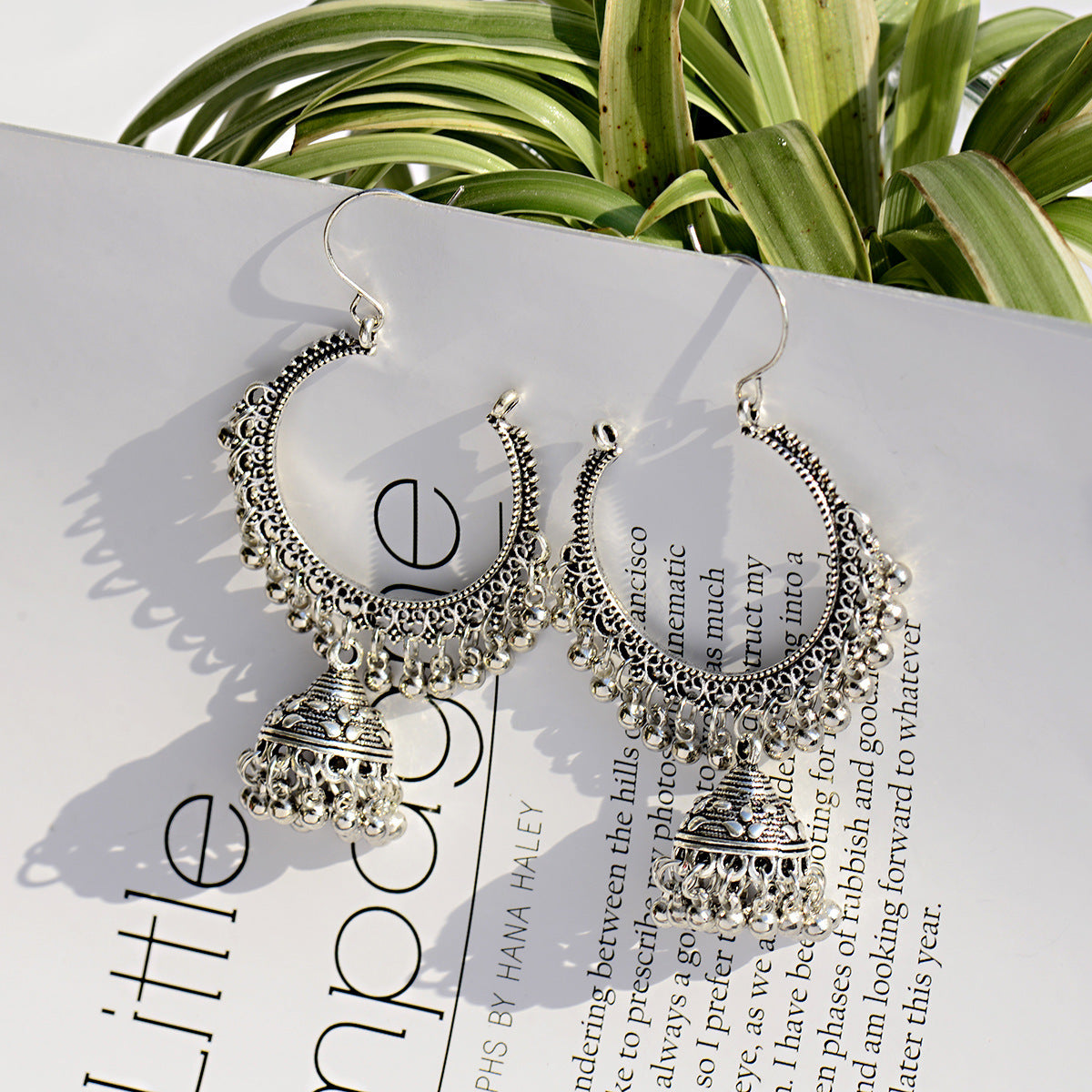 Indiase Stijl Metaal Vintage Jhumka Oorbellen voor Dames