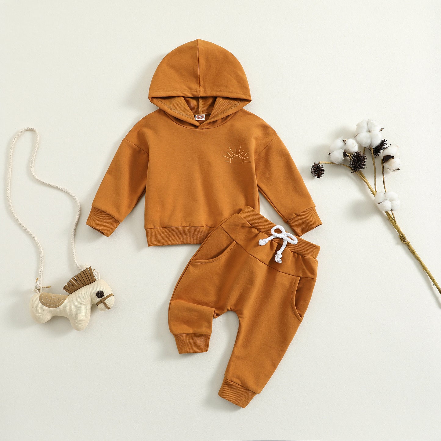 Tweedeligset Casual Hoodie & Broek voor Baby's / Peuters
