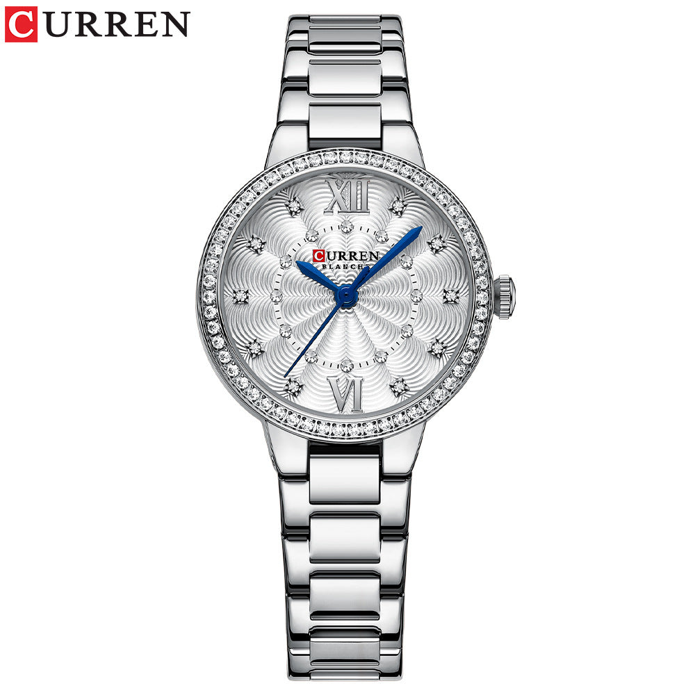 Modieuze Casual Quartz Horloge met Roestvrijstalen Band voor Dames