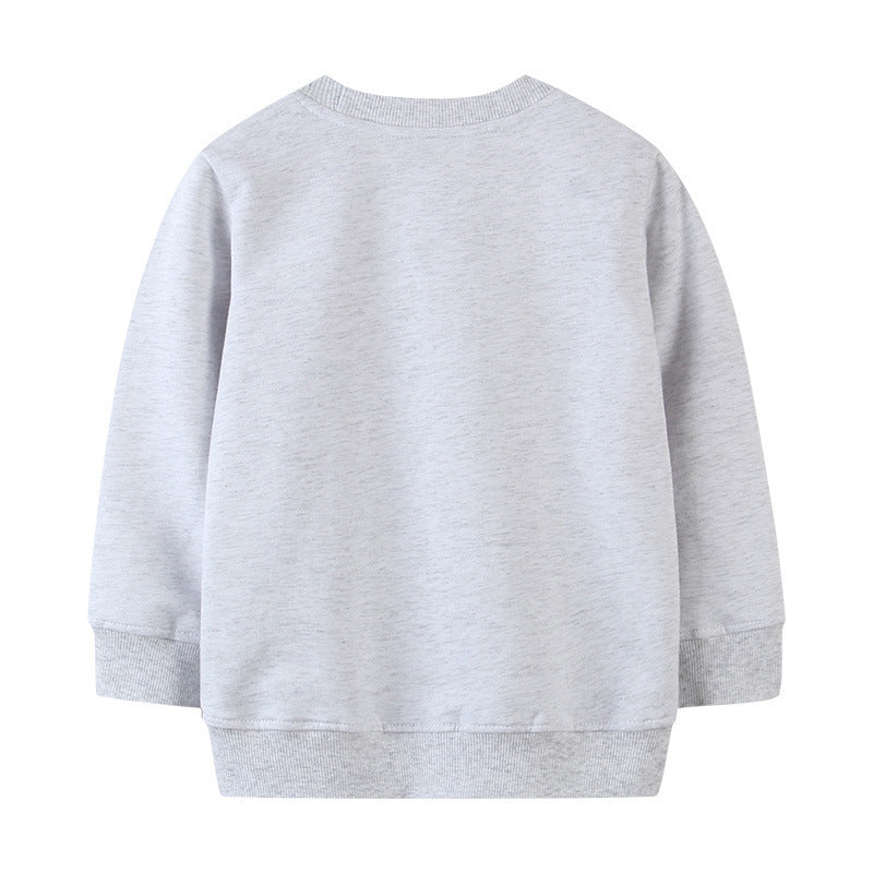 Europese en Amerikaanse Stijl Sweatshirt met Lange Mouwen met Bedrukte dinosaurus voor Kinderen