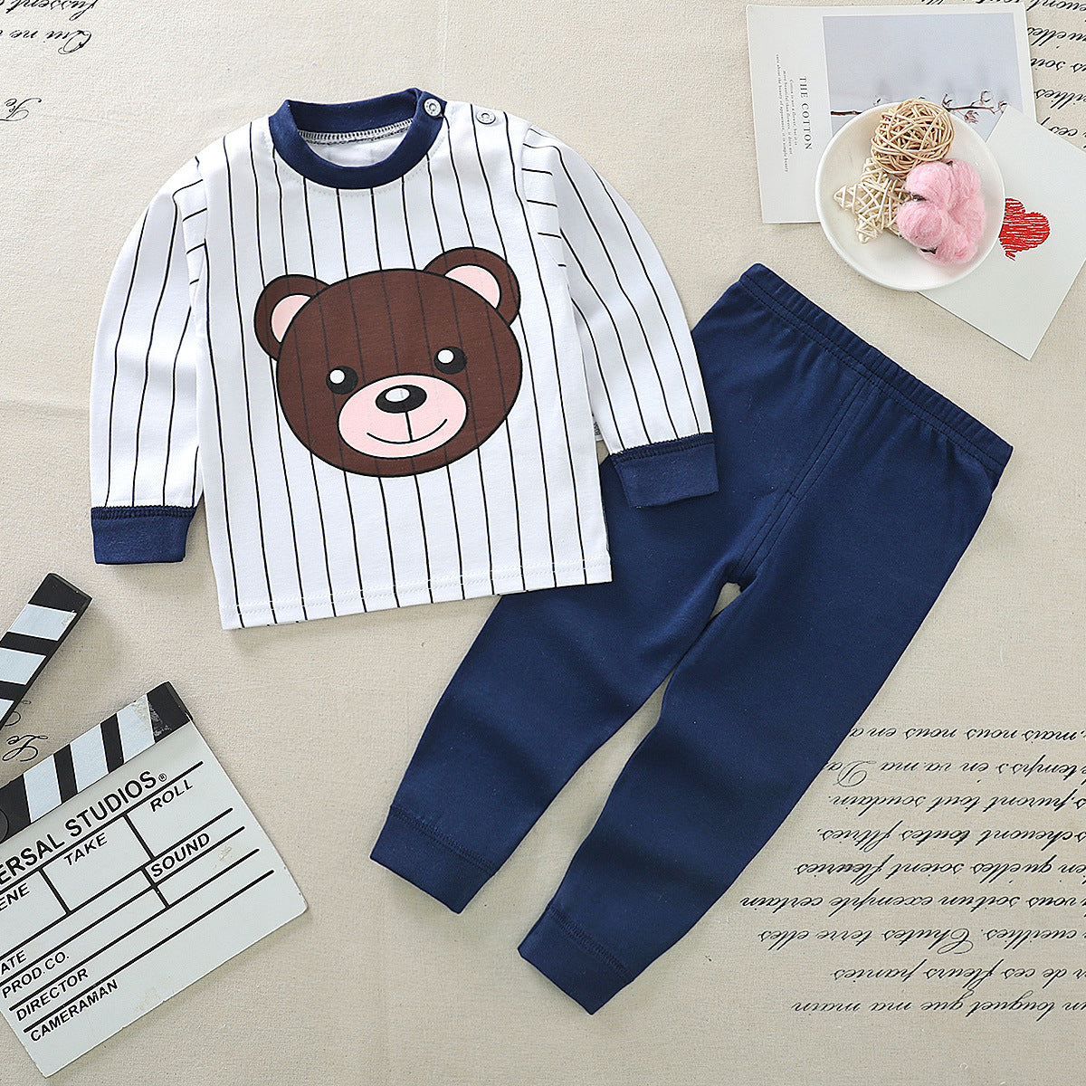 Kinderset 2-delig T-shirt met Lange Mouwen & Lange Broek