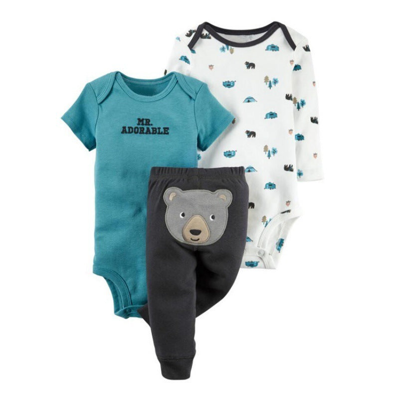 Kleurrijke Rompertjes met Broekjes Tweedelig-Sets voor Baby's