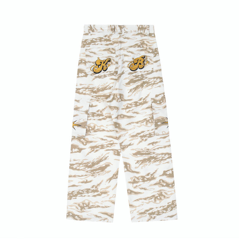 American Designer High Street Camouflage Jeans voor Heren