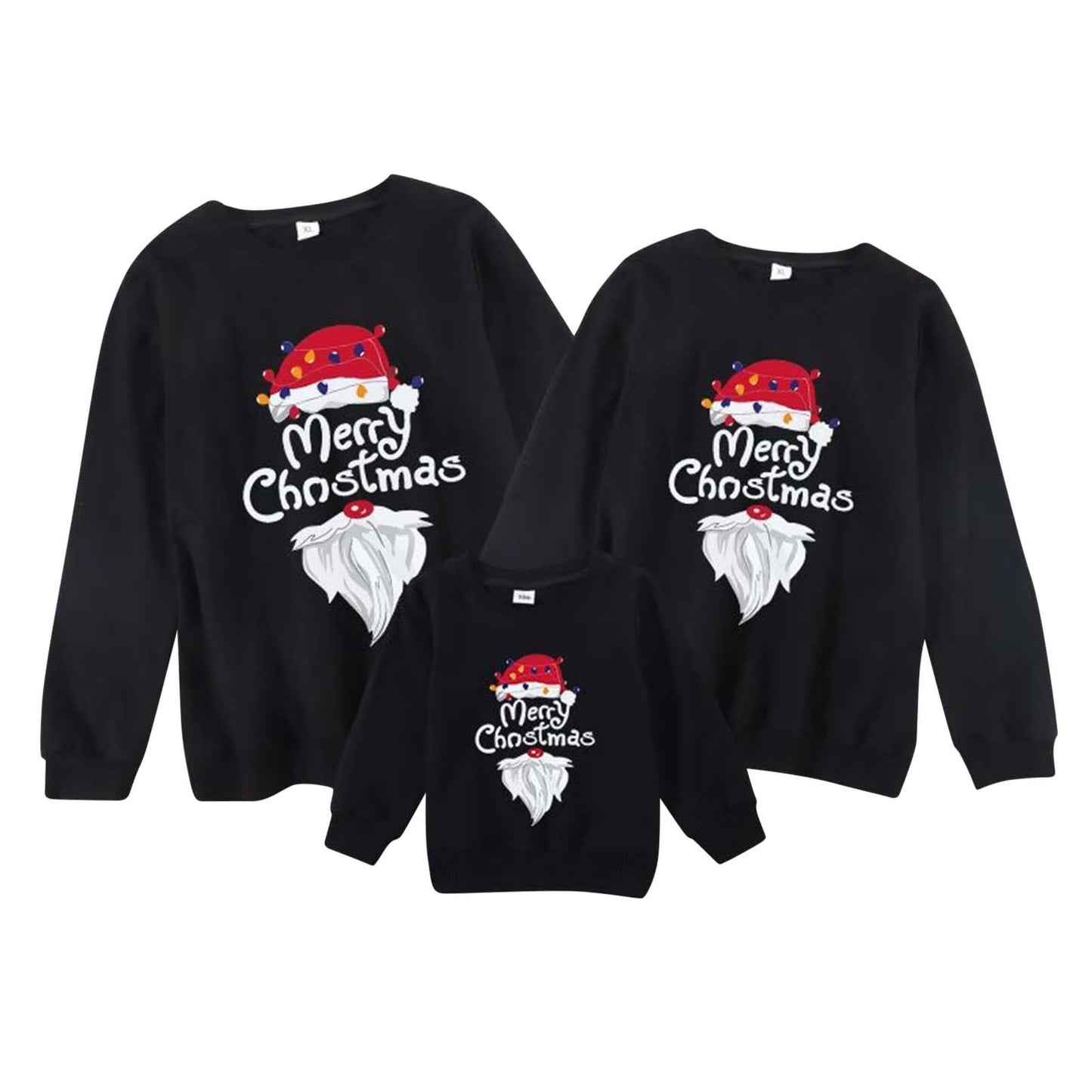 Casual Ronde Hals Kerst-Truien met Cartoon voor Familiie