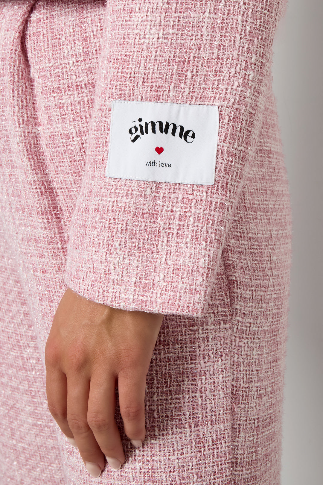 Geweven Polyestervezel Vrouwen Jas Elegant Geruit Statement