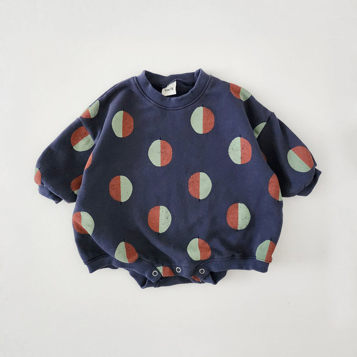 Sweatshirt-Jumpsuit met Lange Mouwen en ballonprint voor Baby's / Peuters