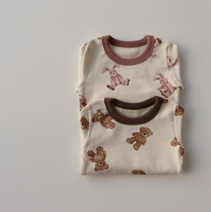 Pyjama-pak met Dierenprint 2-delig sets voor Baby's