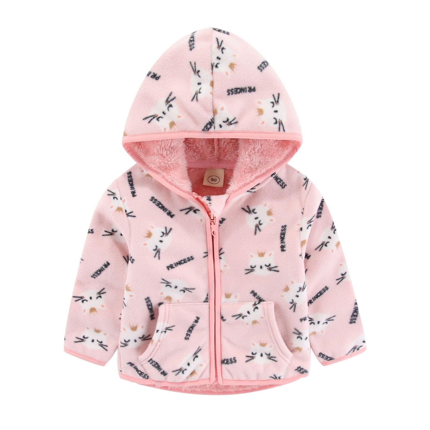 Polar Fleece Dikke Sweatvest met Stoere Print voor Peuters/Kinderen