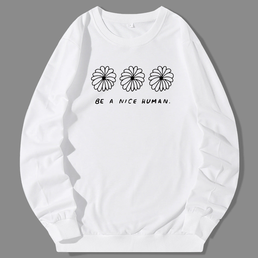 Europese en Amerikaanse Sweatshirt met Ronde Hals en Cartoonprint voor Dames/ Plus-size & Meiden