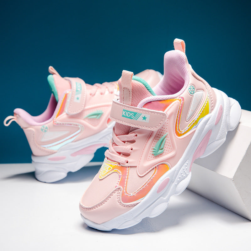 Casual Lichtgewicht Ademend Sport Antislip Sneakers met Klittenband voor Teenagers