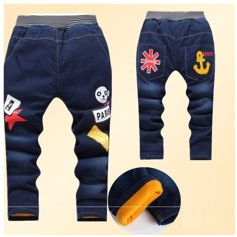 Winter Thick Jeans voor Peuters/ Kinderen