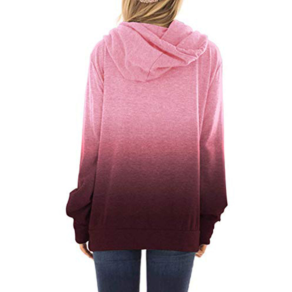 Tweekleurige modieuze hoodies voor dames