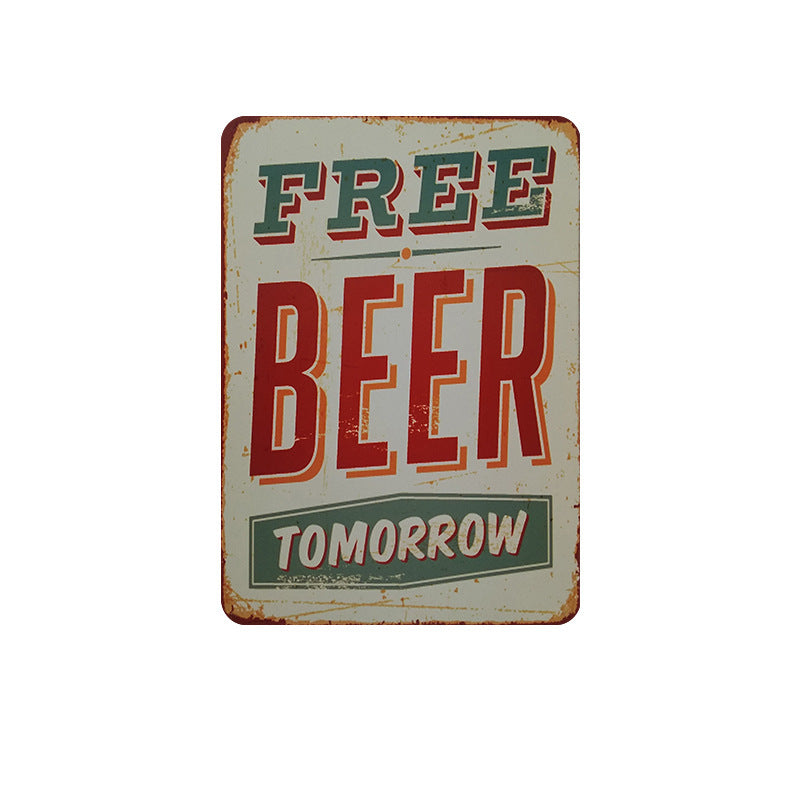 Amerikaanse retro nostalgische creatieve kentekenplaat ijzeren schilderij