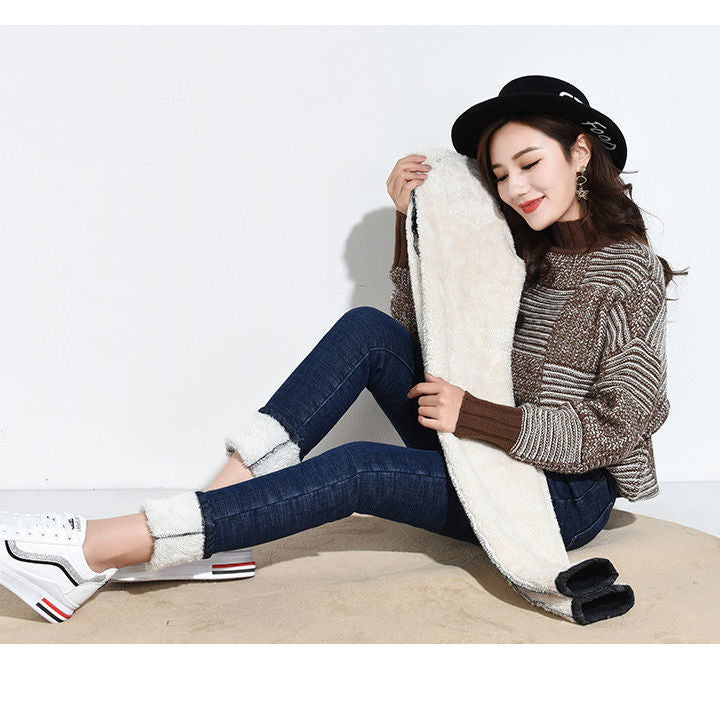 Trendy Lamsleren Jeans voor Dames & Meisjes