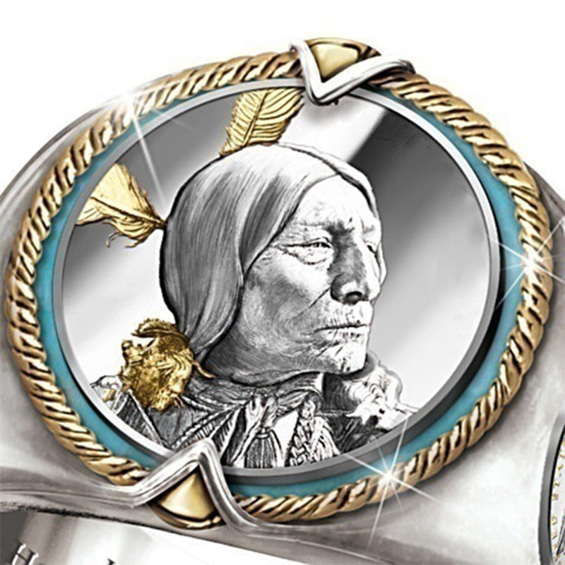Indian Chief Hiphop Pirate-Eagle Ring van Legering in Amerikaanse Stijl voor Heren