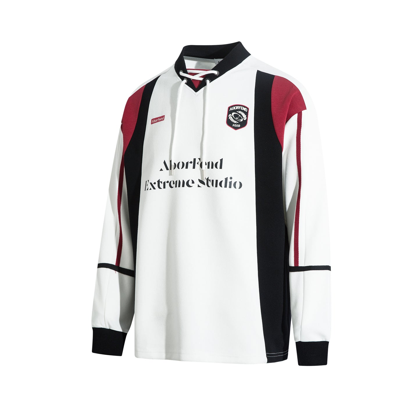 Retro sportstijl V-hals patchwork Sweatshirt