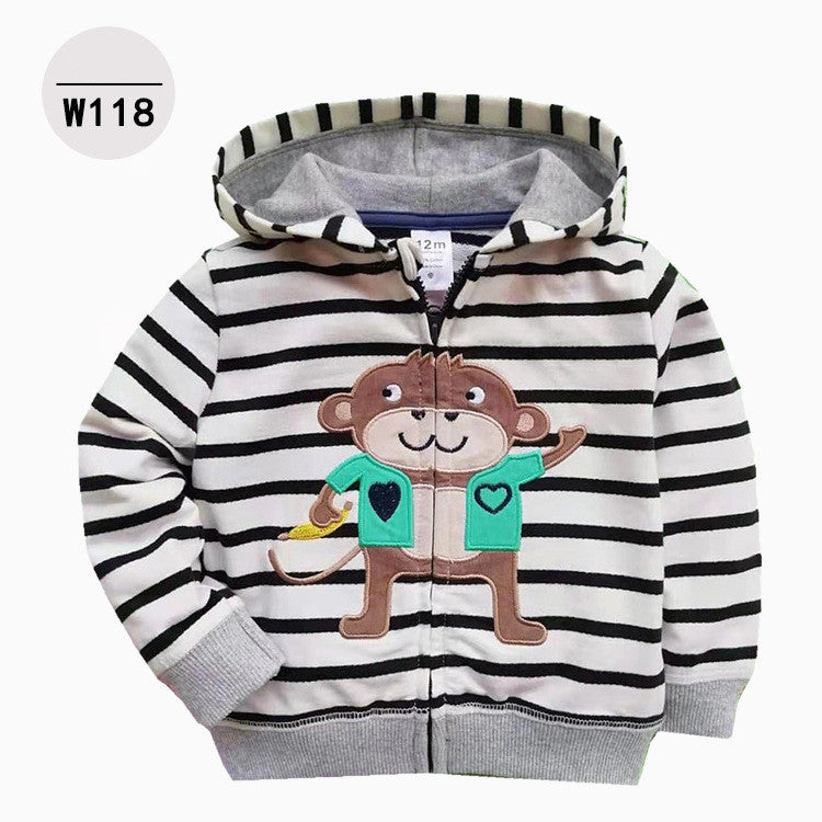 Hoodie V-hals met borduurwerk en rits voor Baby's / Peuters