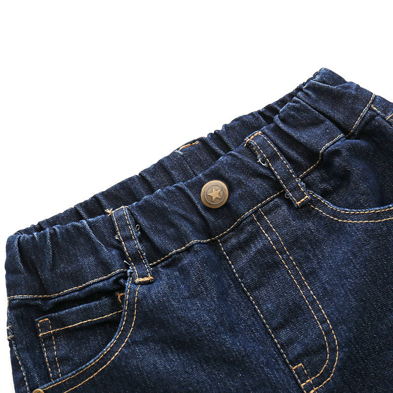 Donkerblauw Casual Jongens Kruipjeans voor Peuters/ Kinderen