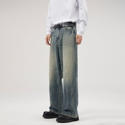 Vintage Washed Jeans in Amerikaanse stijl voor Heren/ Jongens