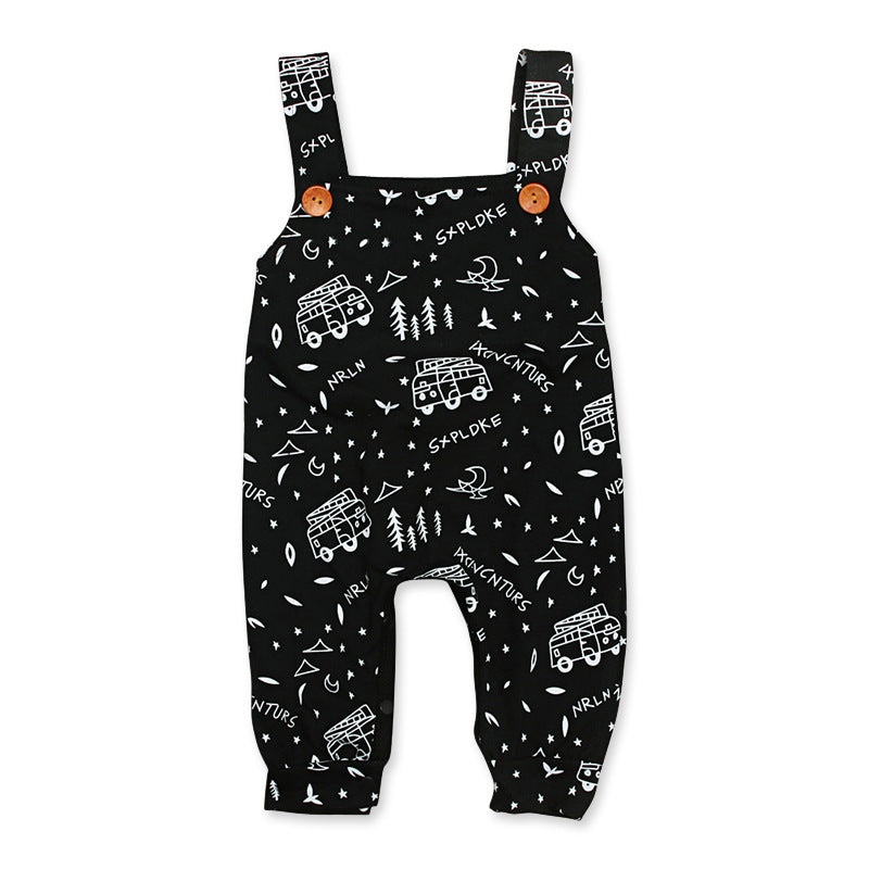 Trendy Casual Overalls met Print voor Baby's / Peuters
