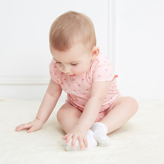 Baby Rompertjes met Korte Mouwen met Hartjesprint