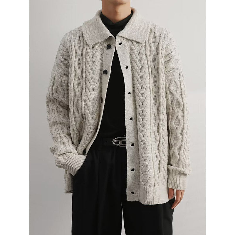 Amerikaanse Retro Twist Revers Wintervest voor Heren