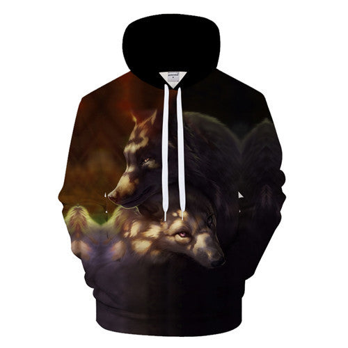 Hoodie met digitale print