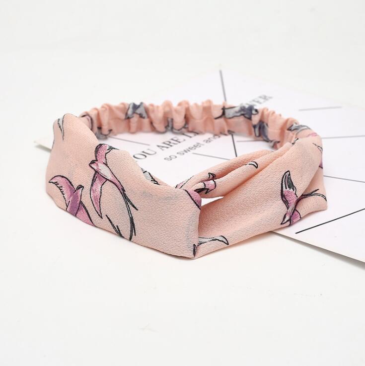 Retro-stijl bedrukte hoofdband voor dames