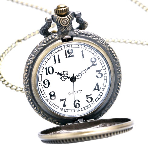 Amerikaanse Vintage  Navy Roestvrij Staal  Groen Bronzen Zakhorloge met Eagle-embleem voor Heren