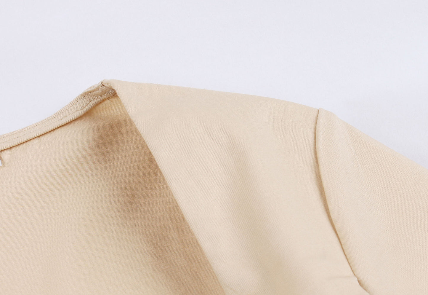 Hepburn Style Vintage Effen Kleur Jurk met Korte Mouwen en Rode Riem voor Dames & Plus-size