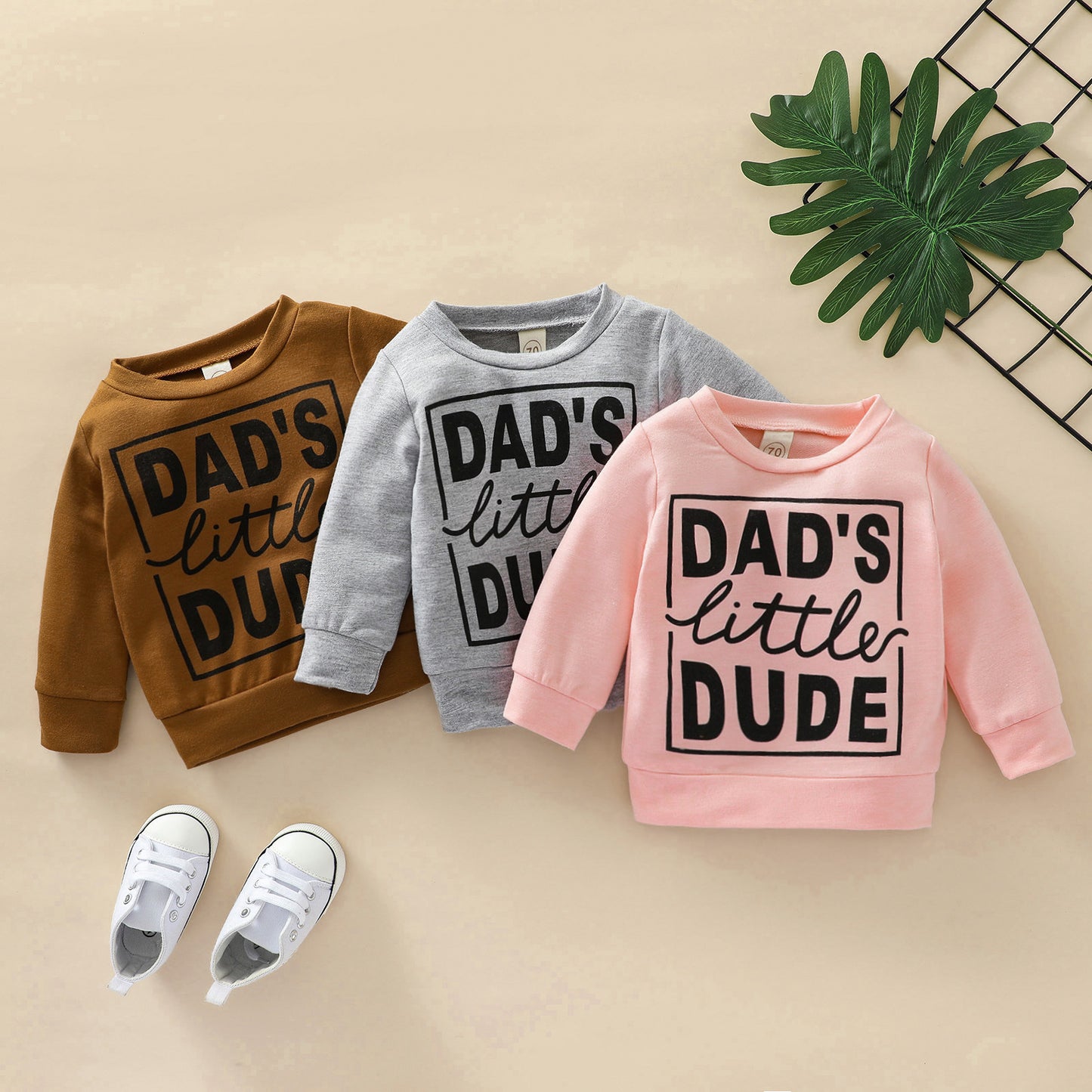 Europees en Amerikaans Stijl : Sweatshirt met Tekst voor Baby's / Peuters
