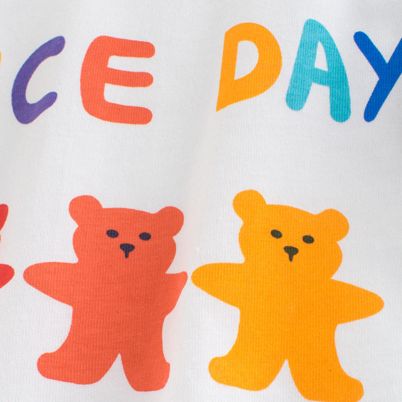 Longsleeve T-shirt voor Kinderen met Beren Print