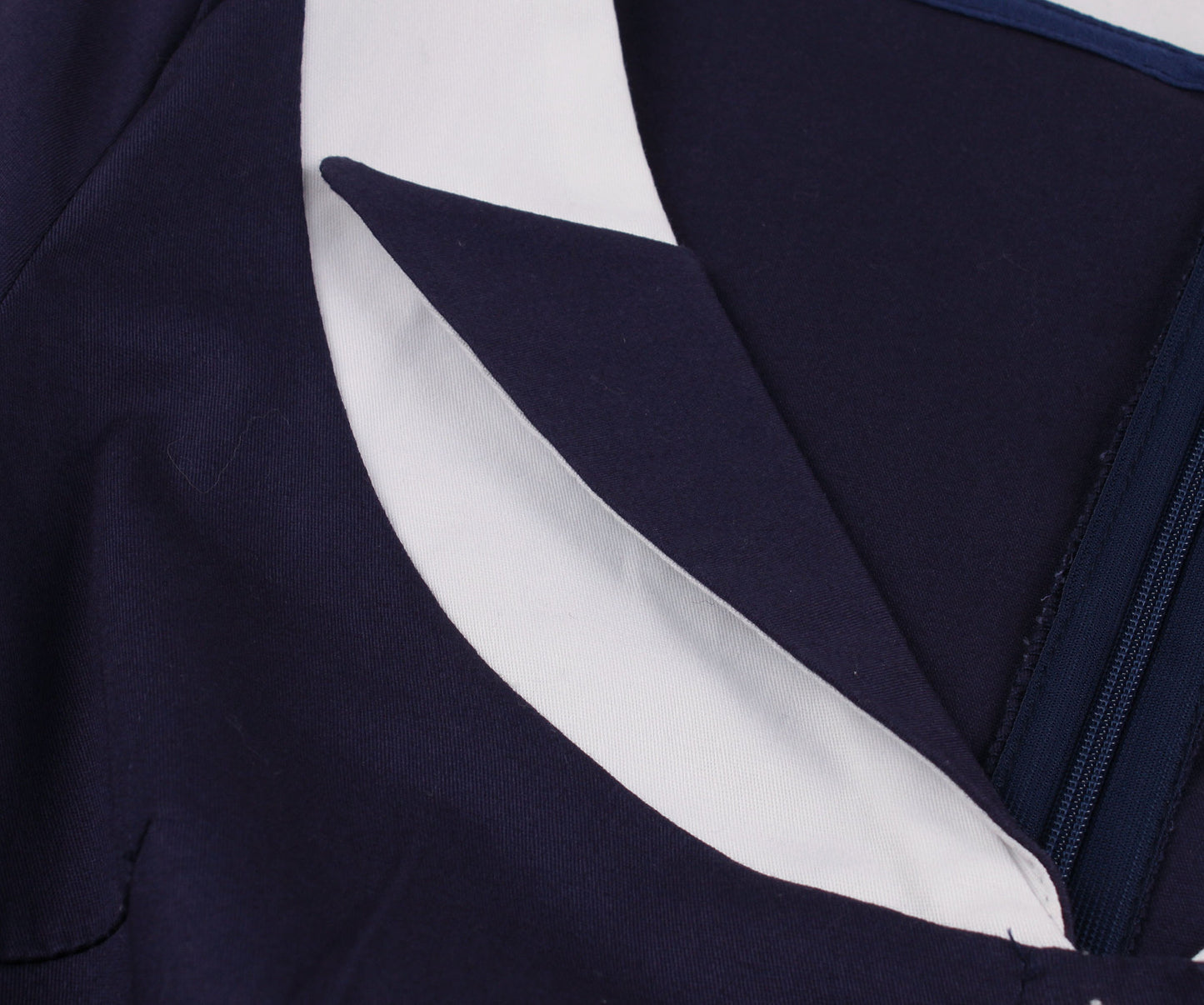 Hepburn Style Vintage Effen Kleur Matrozen Big Swingjurk voor Dames