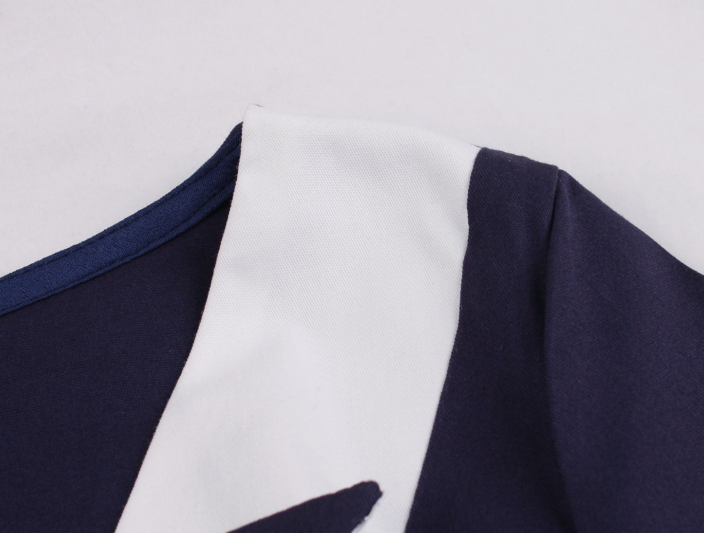 Hepburn Style Vintage Effen Kleur Matrozen Big Swingjurk voor Dames