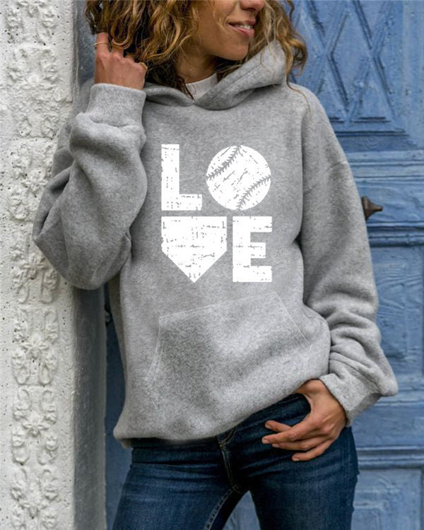 Hoodie dames met print