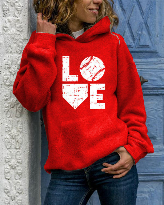 Hoodie dames met print