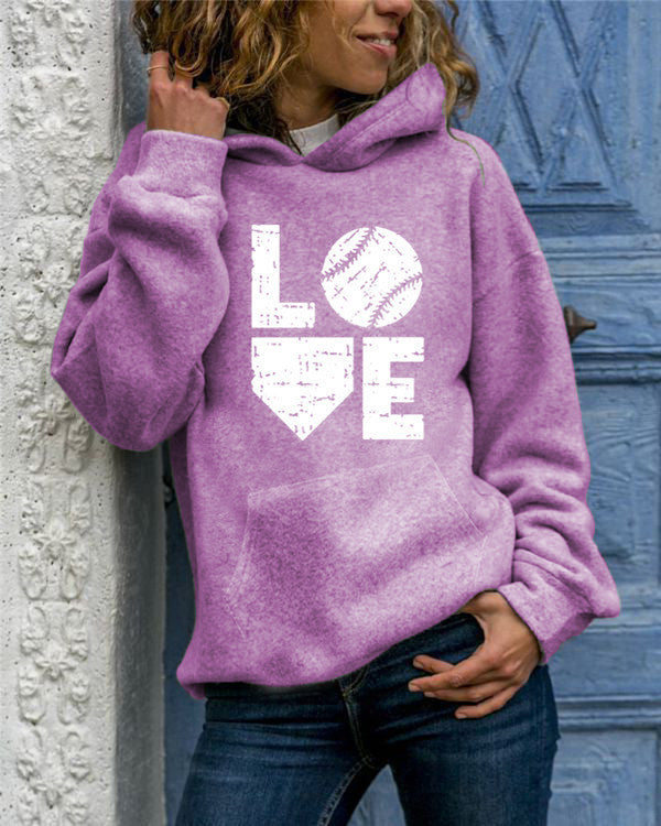 Hoodie dames met print